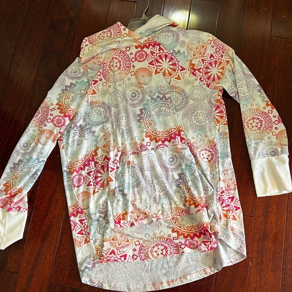 LulaRoe Colorful Patterned Hoodie - Picture 1 of 5